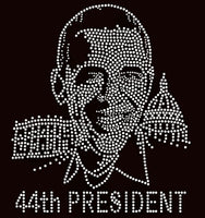 Obama 44th President Rhinestone transfer G25