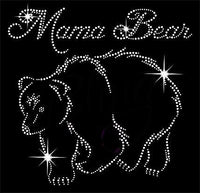 Mama Bear Rhinestone Transfer