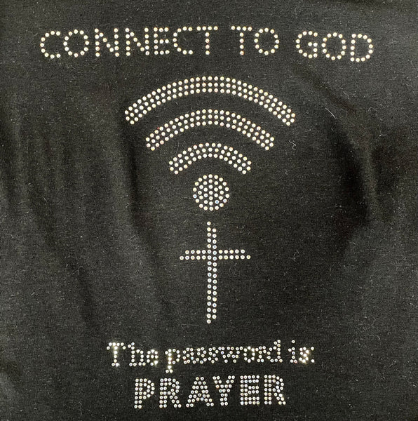 Connect to God Rhinestone Transfer