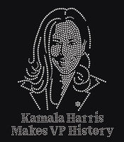 Kamala Harris Rhinestone Transfer (Adult and kids sizes)