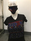 Biden Harris Red Blue Stars Rhinestone Shirt Transfer