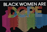 Black Women Are Dope rhinestones transfer b23