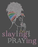 Slaying and Praying Woman Transfer  Now on www.evettebling.com