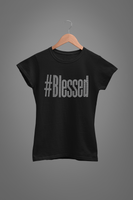 #Blessed Rhinestone Shirt Transfer F28-F26