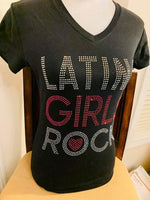 Latina Girls Rock Rhinestone Transfer