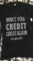 Make Your Credit Great Again Rhinestone Transfer D5