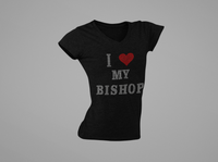 I Love my Bishop Rhinestone Transfer.