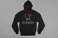 I Love my Bishop Rhinestone Transfer.