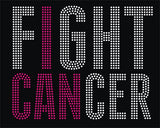 Fight Cancer Rhinestone Transfer