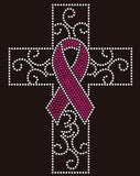 Ribbon Cross Bling Transfer